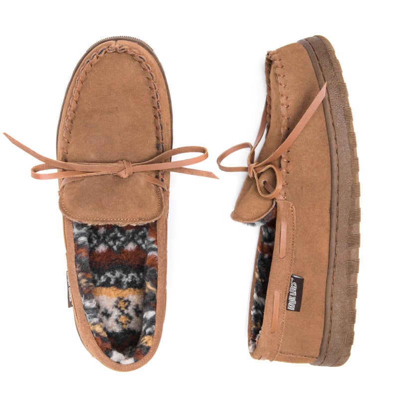 MUK LUKS Men's Paul Slipper, Tan, 12 - Image 3